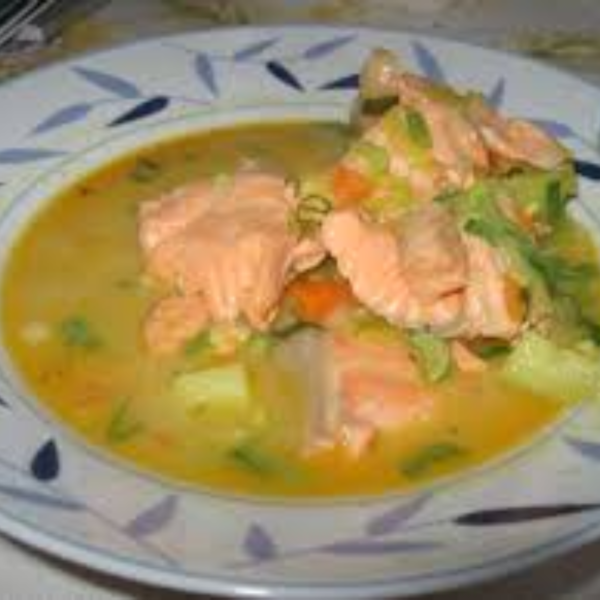 Sopa creme de Salmão